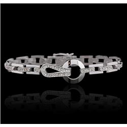 14KT White Gold 0.72ctw Diamond Bracelet