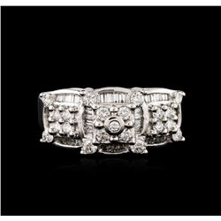 14KT White Gold 0.87ctw Diamond Ring