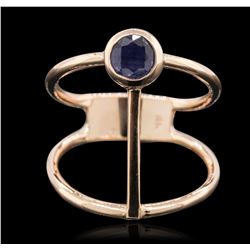 14KT Rose Gold 0.55ct Sapphire Ring