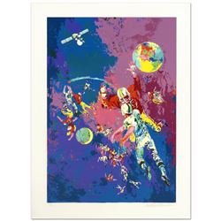 Satellite Football (1982) by Leroy Neiman