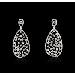 14KT White Gold 2.29ctw Diamond Earrings