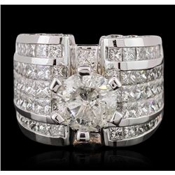 18KT White Gold 12.74ctw Diamond Ring