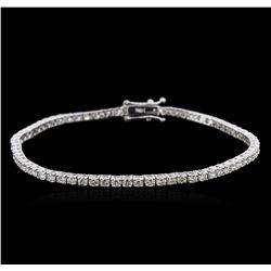 18KT White Gold 3.04ctw Diamond Tennis Bracelet