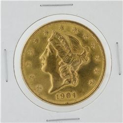 1904 $20 Liberty Head Double Eagle Coin