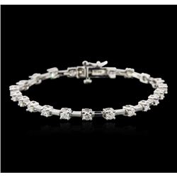 14KT White Gold 2.17ctw Diamond Bracelet