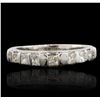 Image 1 : 18KT White Gold 0.80ctw Diamond Ring