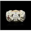 Image 1 : 10KT Two-Tone Gold 1.00ct Diamond Ring