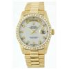 Image 1 : Rolex President 18KT Gold Diamond DayDate Men's Watch