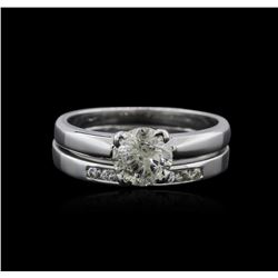 14KT White Gold 1.12ctw Diamond Ring