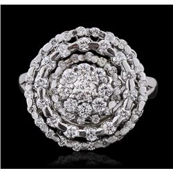 14KT White Gold 1.28ctw Brilliant Cut Diamond Ring