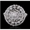 Image 1 : 14KT White Gold 1.28ctw Brilliant Cut Diamond Ring