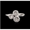 Image 1 : 18KT White Gold 0.29ctw Diamond Ring