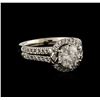 Image 2 : 14KT White Gold 1.67ctw Diamond Ring