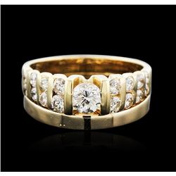 14KT Yellow Gold 1.02ctw Diamond Ring