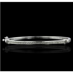 14KT White Gold 0.60ctw Diamond Bangle