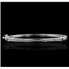 Image 1 : 14KT White Gold 0.60ctw Diamond Bangle