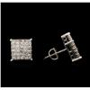 Image 2 : 2.00ctw Diamond Earrings - 14KT White Gold