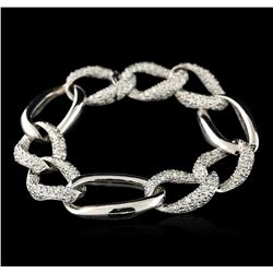 18KT White Gold 3.59ctw Diamond Bracelet