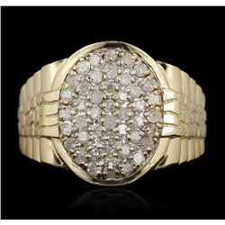 10KT Yellow Gold 0.75ctw Diamond Ring