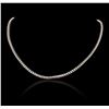 Image 1 : 14KT White Gold Snake Chain Necklace