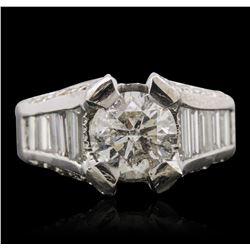 Platinum 2.93ctw Diamond Ring