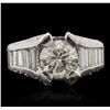 Image 1 : Platinum 2.93ctw Diamond Ring