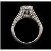 Image 3 : Platinum 2.93ctw Diamond Ring