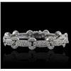 Image 1 : 14KT White Gold 3.79ctw Diamond Bracelet