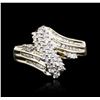 Image 1 : 14KT Two-Tone Gold 0.50ctw Diamond Ring