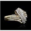 Image 2 : 14KT Two-Tone Gold 0.50ctw Diamond Ring