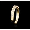 Image 2 : 14KT Yellow Gold 0.18ctw Diamond Ring