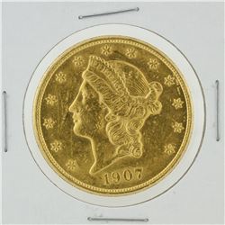 1907 $20 Liberty Head Double Eagle Coin