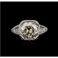 Platinum 2.85ctw Diamond Ring