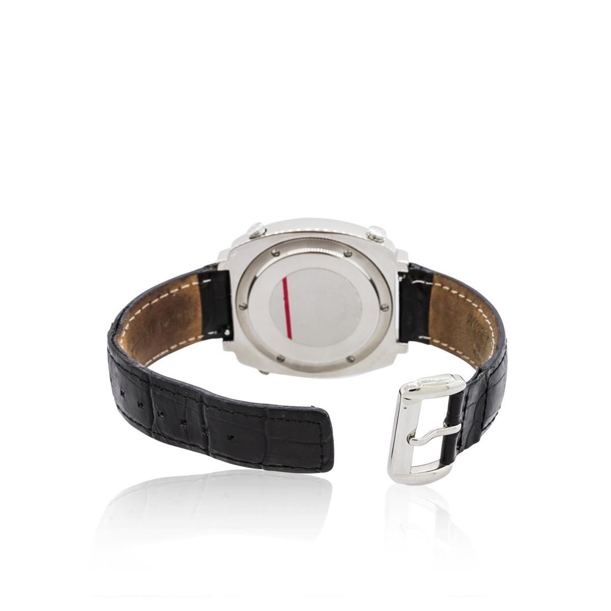 Polanti Stainless Steel Diamond 3 Time Zone Watch polanti-stainless-steel-diamond-3-time-zone-watch