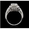 Image 3 : 14KT White Gold 2.01ctw Diamond Ring
