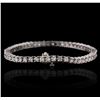 Image 2 : 14KT White Gold 7.33ctw Diamond Bracelet