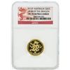 Image 1 : 2012P NGC PF70 Ultra Cameo Australia G$25 Year of the Dragon 1/4 oz Gold