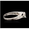 Image 3 : Platinum 0.86ctw Diamond Ring