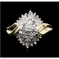 10KT Two-Tone Gold 0.35ctw Diamond Ring