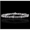 Image 1 : 14KT White Gold 9.75ctw Diamond Tennis Bracelet