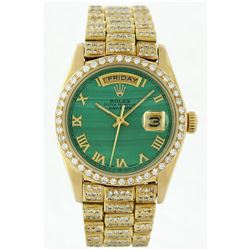 Rolex 18KT Yellow Gold 7.00ctw Diamond DayDate Men's Watch