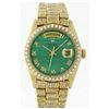 Image 1 : Rolex 18KT Yellow Gold 7.00ctw Diamond DayDate Men's Watch