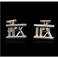 Tiffany & Co. 18KT White Gold Cuff Links