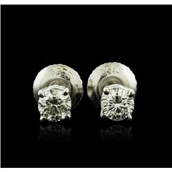 14KT White Gold 0.52ctw Diamond Stud Earrings