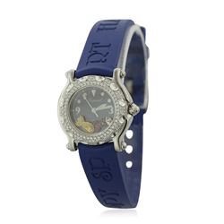 Stainless Steel 0.64ctw Diamond Chopard Ladies Watch