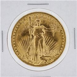 1908 $20 BU St. Gaudens With Motto Double Eagle Coin