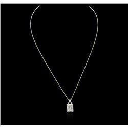 10KT Yellow Gold 0.25ctw Diamond Pendant With Chain