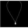 Image 1 : 10KT Yellow Gold 0.25ctw Diamond Pendant With Chain