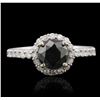Image 1 : 14KT White Gold 1.51ctw Diamond Ring