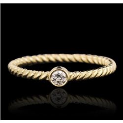 14KT Yellow Gold 0.09ct Diamond Ring